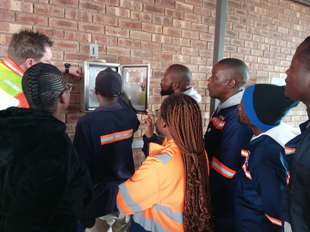 Nashtech team on a site electrical briefing